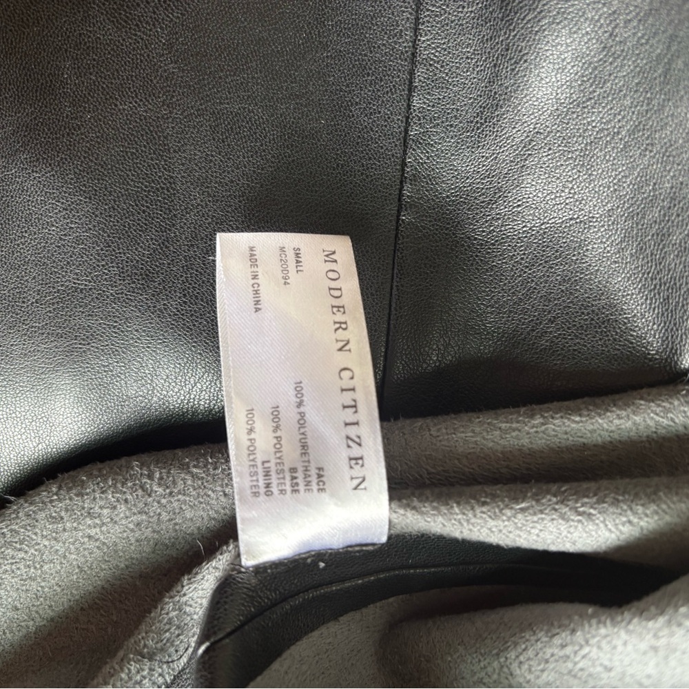 Modern Citizen Black Faux Leather Dress - Picture 4 of 4